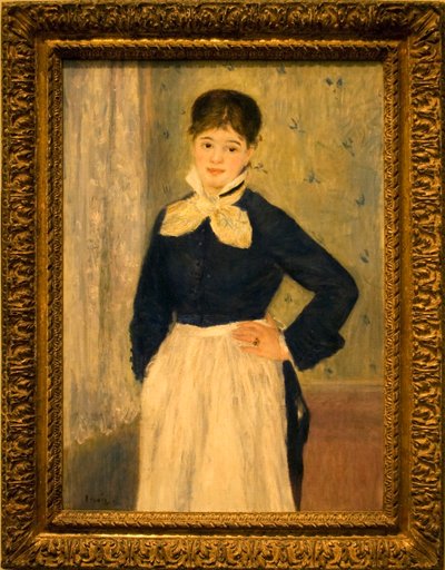 Una cameriera al ristorante Duval da Pierre Auguste Renoir